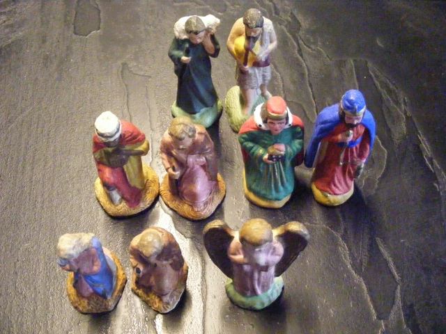 Santon, crèche DEVINEAU- Garçon à l'oie / berger canard - T5 (11 cm mesuré) - Collection