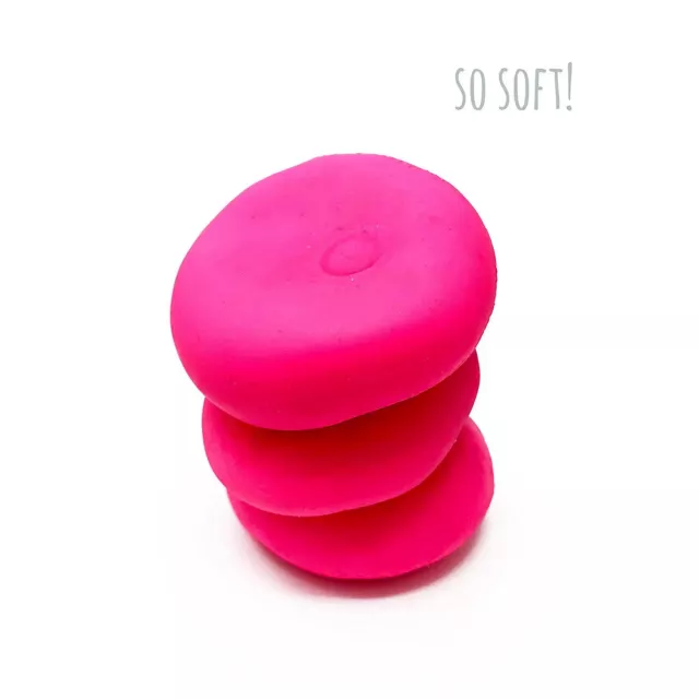 Squishy Stress Relief Balls [3 pack] – Pull and Stretch Bounce Ball. (Pink)