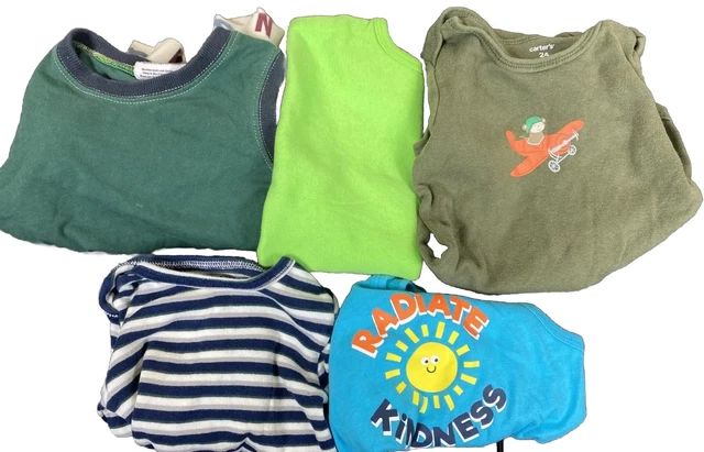 Boys One Piece Lot of 5 Size 18/24M Infant Newborn Child Baby Carters Garanimals