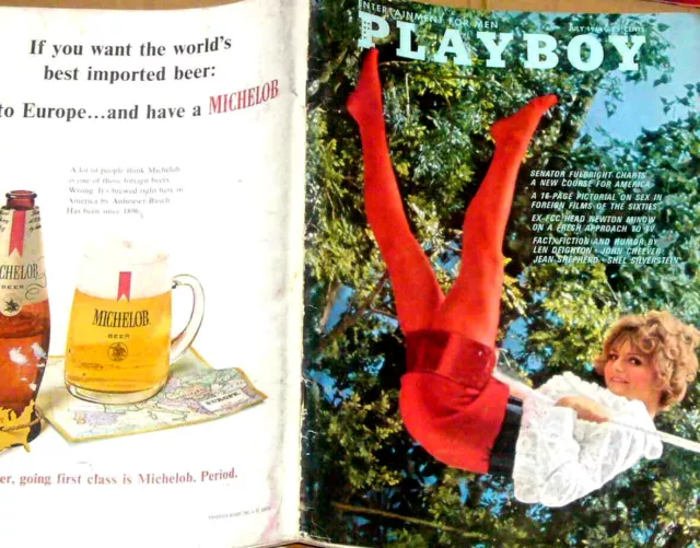 Playboy Magazine July 1968 Bridgett Bardot Vargas Clean VF Playmates Centerfold