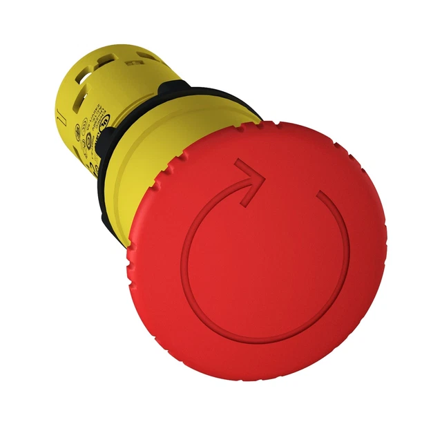 Schneider XB7NS8445 Arrêt d'urgence Harmony XB7 Plastique 1NO + 1NF diam 22