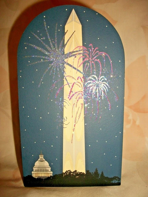 1998 Cats Meow Shelf Sitter National Treasure Series Washington Monument
