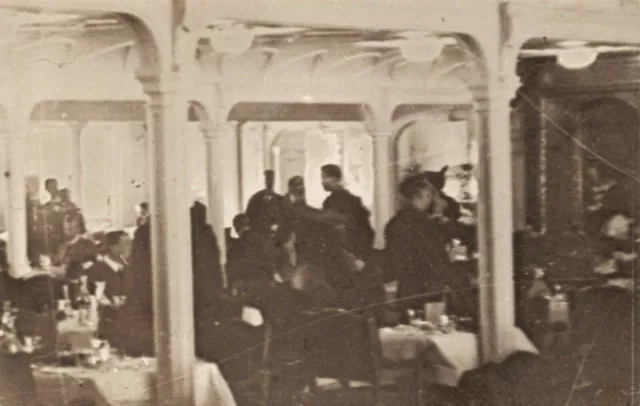 Postkarte, White Star Line RMS Titanic's Zweite Klasse Speise Saloon Auf D Deck