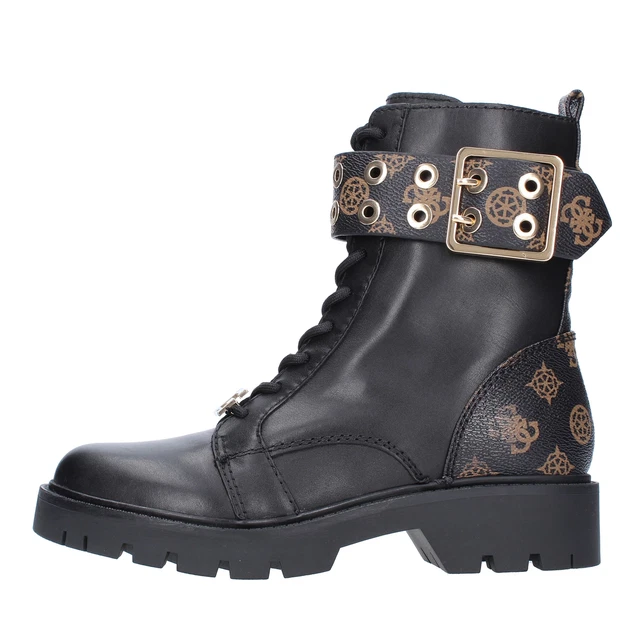 SHOES GUESS WOMAN Boots NERO PU FL7HORELE11 BLACK BLA A021683