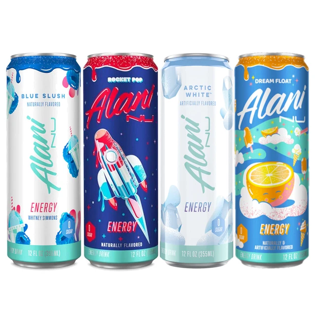 ALANI NU SUGARFREE Energy Drink 12oz Cans 12 Pack Cosmic