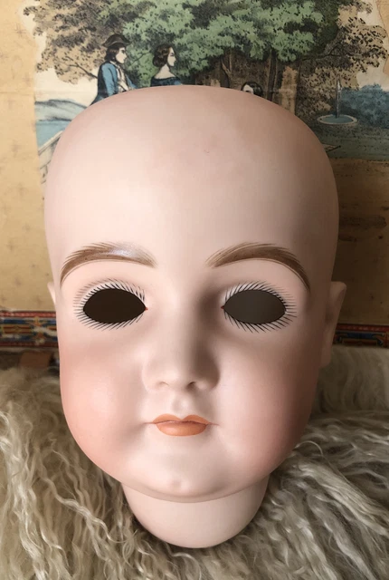 Antique Style Vintage Reproduction #169 Kesnter Doll Head 1983 …. Needs Eyes