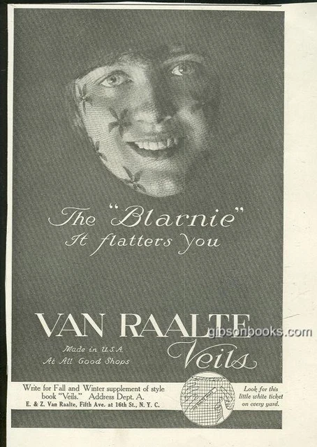 Van Raalet Veils The Blarnie Flatters You 1916 Ladies Home Journal Advertisment