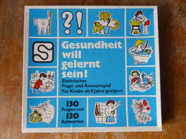 DDR Frage und Antwortspiel "Gesundheit  will gelernt sein" 1987