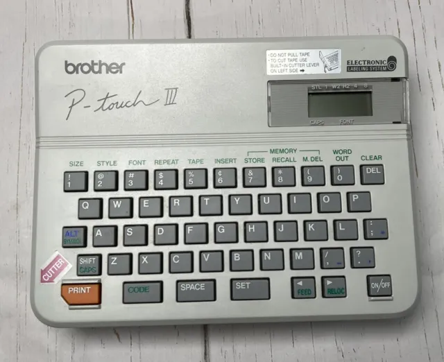 Brother P-touch III PT-10 Electronic Thermal Labeling Printer - USED - Tested