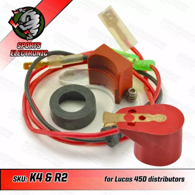 Kit de encendido electrónico 45D 43D 59D Powerpark viene completo con brazo de rotor rojo 2