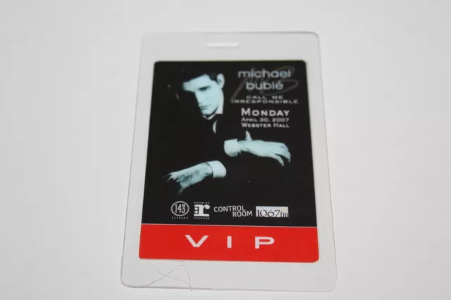 Michael Buble - Laminated Backstage Pass -  VIP -   FREE POSTAGE