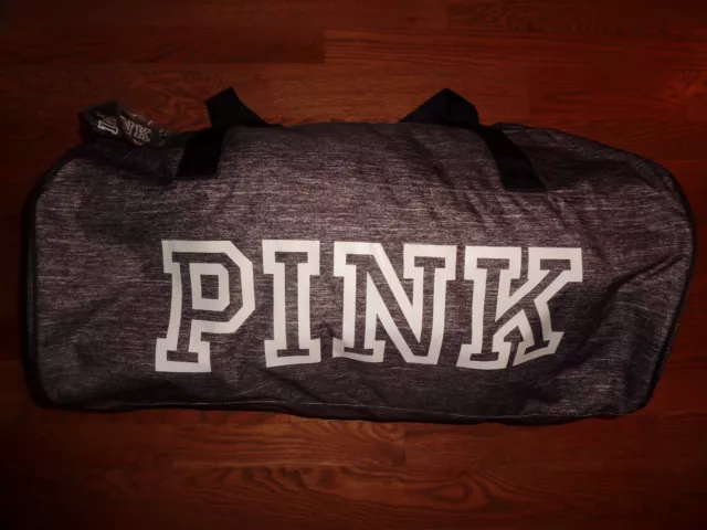 Victorias Secret Pink"Pink" Marled Duffle Tote Bag Weekender Purse Gym Beach Nwt