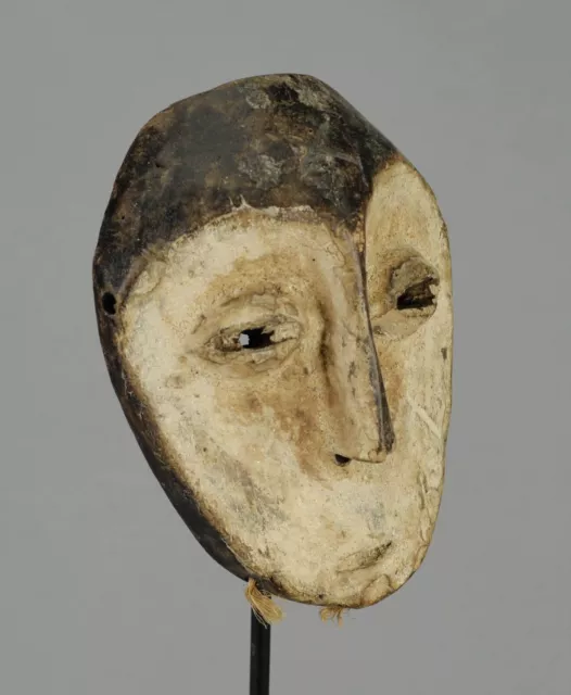 Joli masque Lukwakongo LEGA Bwami Mask Congo African Tribal Art Africain 1192