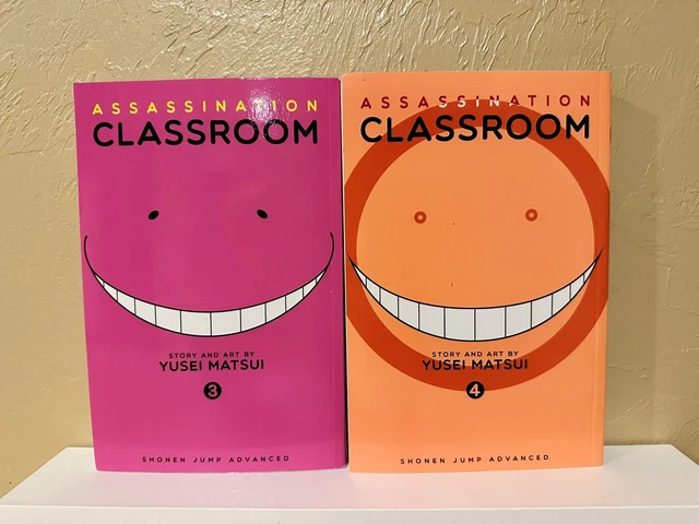 Assassination Classroom Vol 3 + 4 English Manga Book Lot Matsui, Yusei Shonen