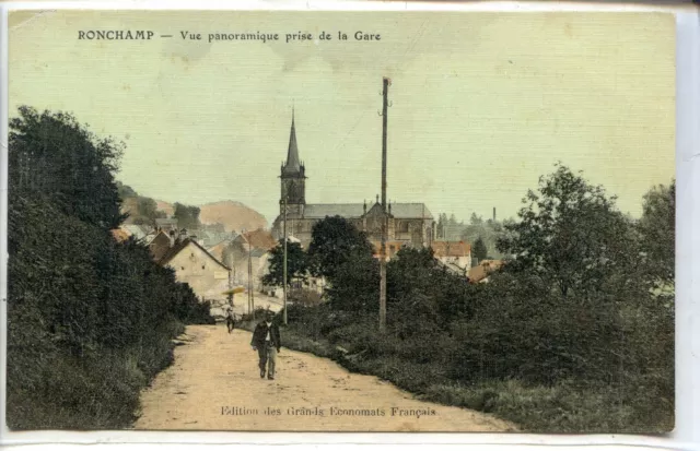 CP 70 Haute-Saône - Ronchamp - Vue panoramique prise de la Gare