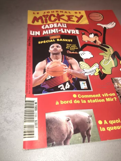 🟥Le Journal De Mickey Mai 1994 N 2186+jeux Vierges+FICHES+CADEAUX🟥MINI LIVRE 2