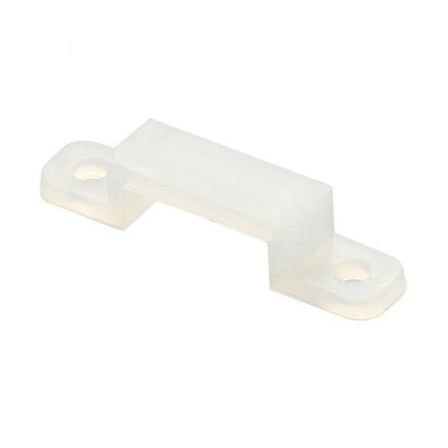 100 Clips De Fixation + Vis Pour Bande LED 10mm (5050, 5630...) - Waterproof