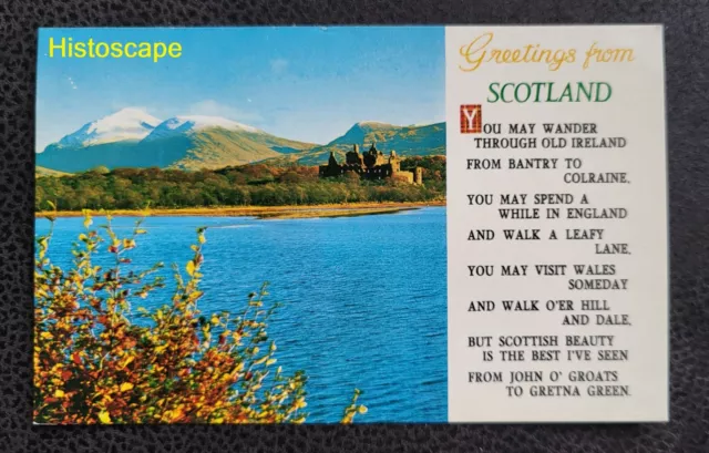 Postcard Used Greetings Poem from Scotland