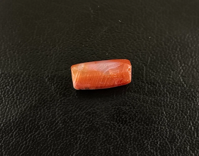 3000+ YEARS OLD AUTHENTIC ANTIQUE TIBETAN PEMA RAKA BLOOD AGATE BEAD 18.90mm