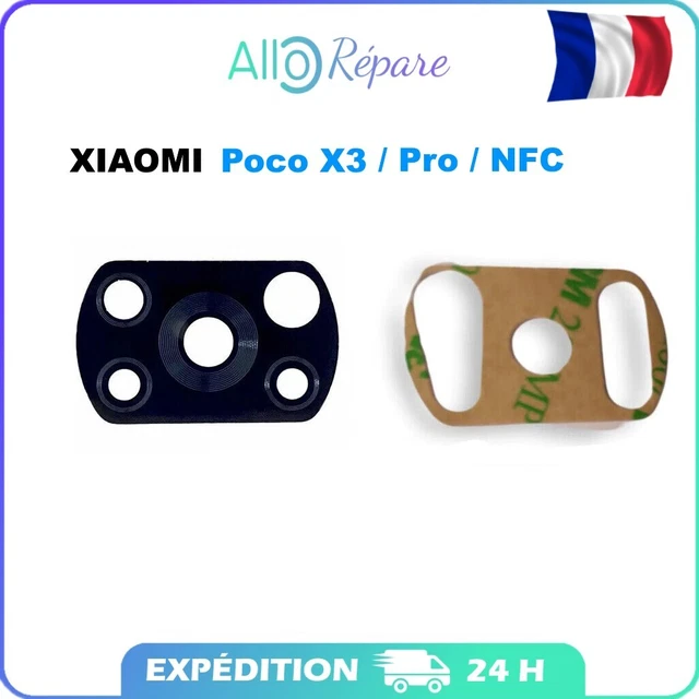 Vitre arrière caméra Xiaomi POCO F3 5G NFC Lentille appareil photo Lens