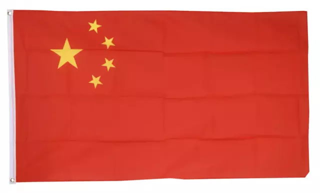 China Flag - 3 x 2 FT - 100% Polyester With Eyelets - Chinese Communist Asia