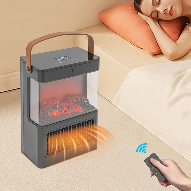 Lampe De Table à Flamme Tournante LED - Déco Ambiance Pour Cheminée, Chambre, Soirée Cinéma - 3