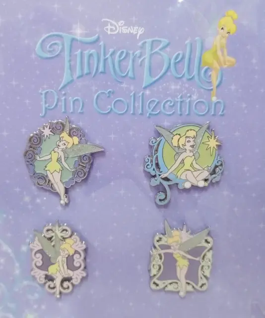 Disney Parks ~ WDW  4 Pin Collection Set ~ Trading ~ Collect ~ Tinker Bell ~ New
