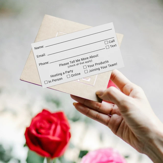 100 PCS RAFFLE Ticket Registration Form Blank Card Ballots Cards £5.28 ...