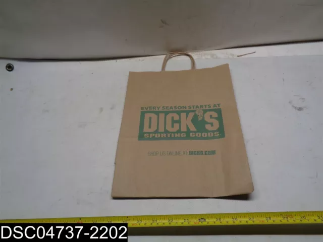 QTY=250: 13" X 10" x 5" Kraft Brown Paper Bags Labeled Dicks Sporting Goods