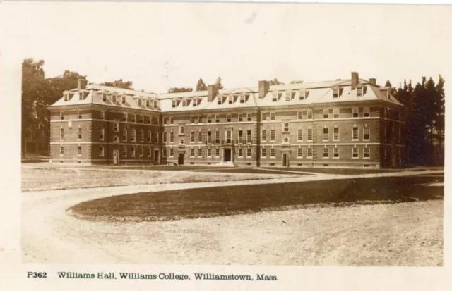 1914 Williamstown MA photo postcard,   College