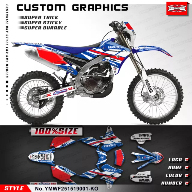 MX Decal Sticker Kit for Yamaha WR250F WR450F YZ250FX YZ450F YZ450FX 2014-2019