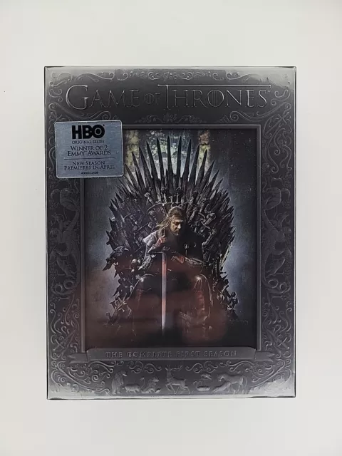 Game of Thrones: The Complete First Season (DVD, 2012, 5-Disc Set) NEW SEALED