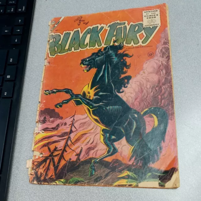 Black Fury #1 charlton comics golden age western and the saddle tramp horse 1955