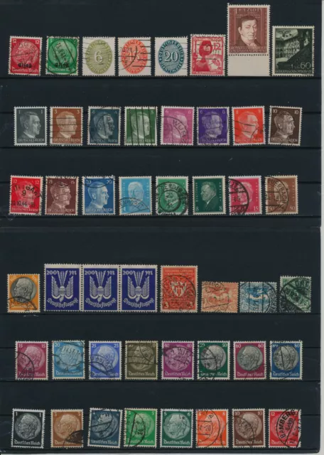 Germany, Deutsches Reich, Nazi, liquidation collection, stamps, Lot,used (RO 50)