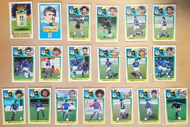 Lote de 19 cromos de futbol album 1993-94 ESTE: Oviedo (cromos de carton)