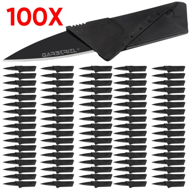 Lot Portable Credit Card Knives Folding Wallet Thin Pocket Survival Micro Knife