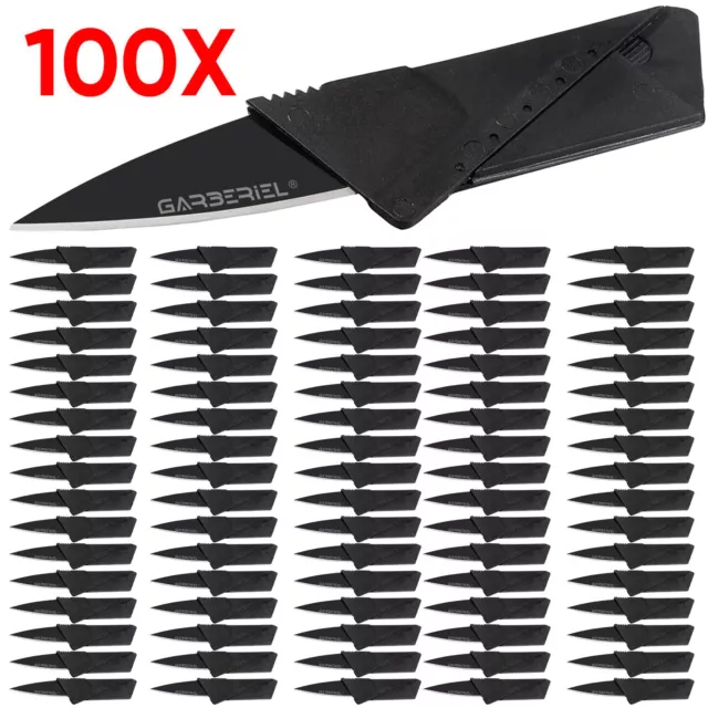 Lot  Portable Credit Card Knives Folding Wallet Thin Pocket Survival Micro Knife