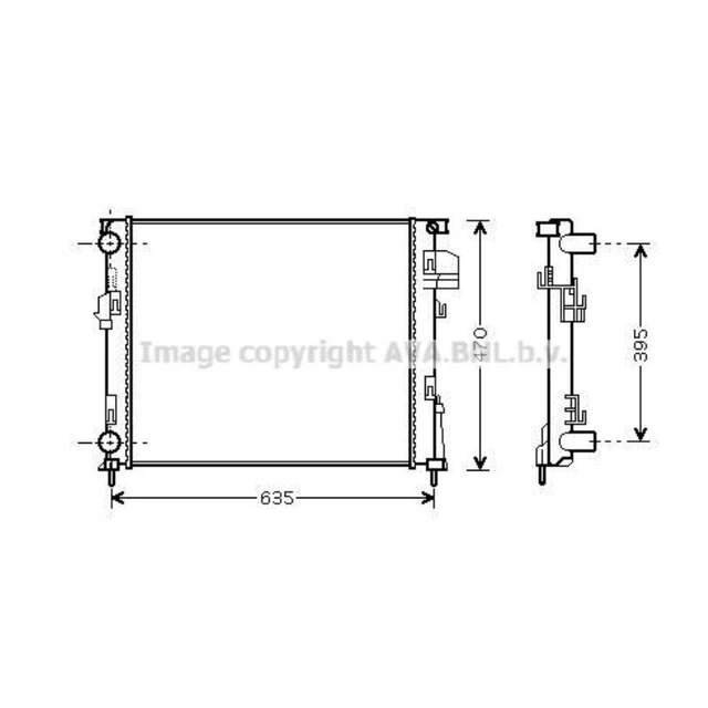 Raffreddatore Raffreddamento Motore per Nissan Primastar Box X83 Bus Renault Trafic II JL FL