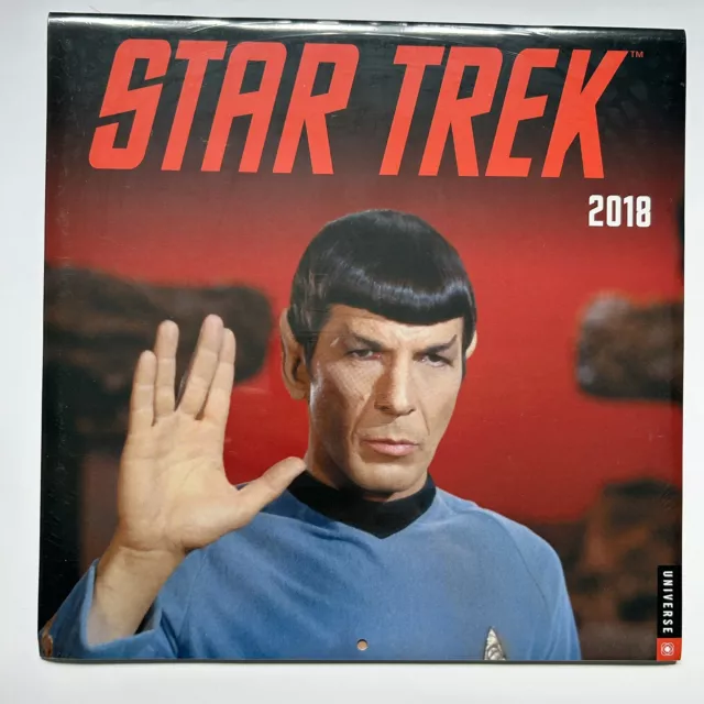 Star Trek Original Series  2018 Calendar Sealed By Universe Publishing -  NEW