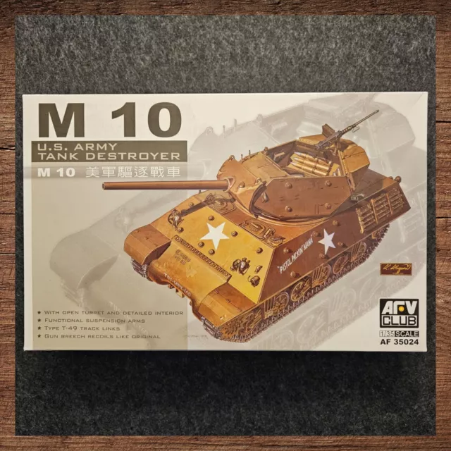 AFV Club A35024 M-10 Tank Destroyer 1/35 Modellbausatz Panzerjäger NEU OVP