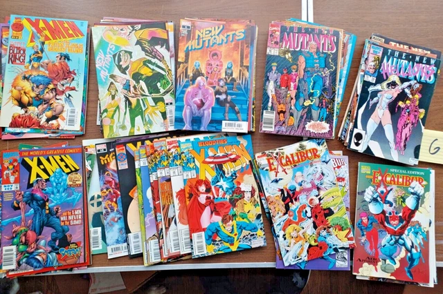 Lot of 90 comics marvel X-Men New Mutants Alpha Flight  Excalibur (6)