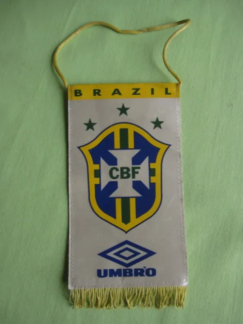 Fanion Bresil CBF vintage 80'S Pennant supporter Brazil Ancien