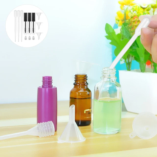 10 Stück Leere Lipgloss Röhrchen 1,5 Ml - Klare DIY Behälter Mit Pinselstab, Schwarze Kappe
