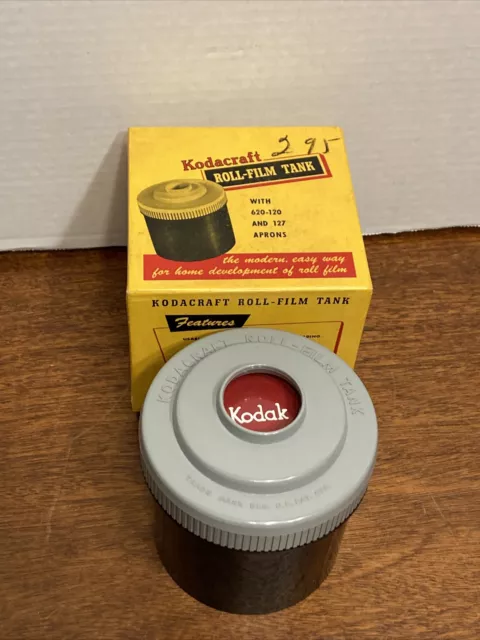 Kodak Kodacraft ROLL-FILM TANK with 35mm Apron and Orig Box