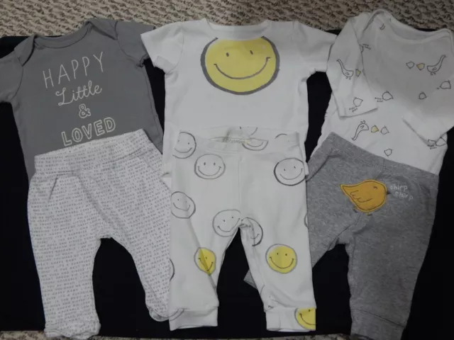 Lot of Baby Boy Carters Gymboree 3 Months Smiley Face Lot Bundle outfits