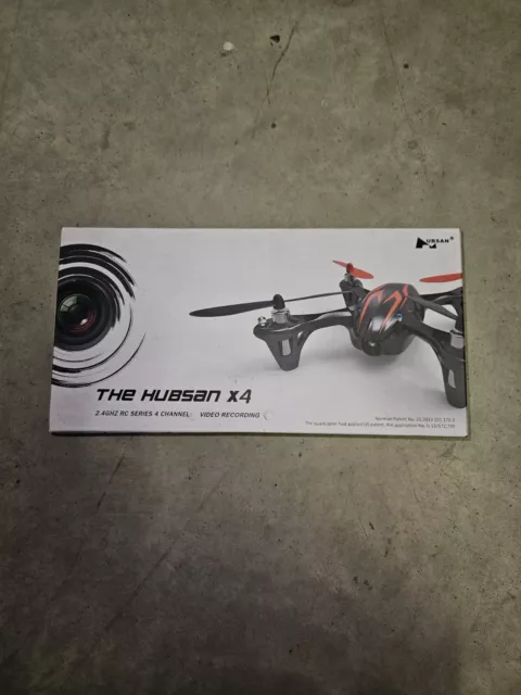 DRONE Quadricottero RC HUBSAN H107C VIDEO X4 CAMERA Con Accessori