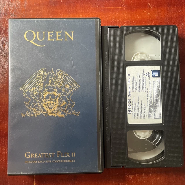 QUEEN GREATEST FLIX II VHS Video Tape 1991, with Booklet, Greatest