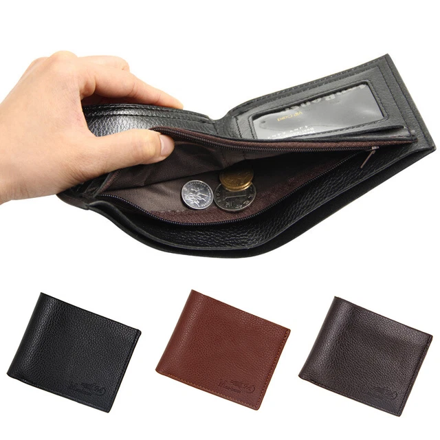 Pochette Porte Monnaie Mâle Porte-Monnaie Carte de Crédit Pièce Sac Hommes S ✿