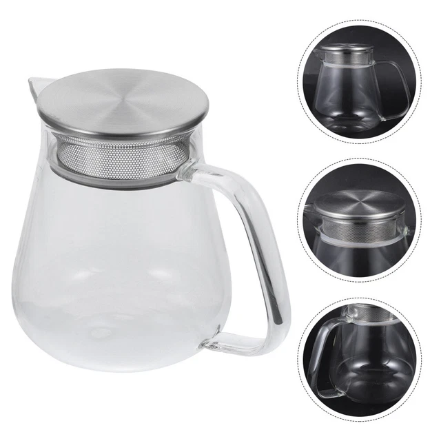 Tetera de vidrio de té tetera tetera pequeña tetera de vidrio hecha a mano