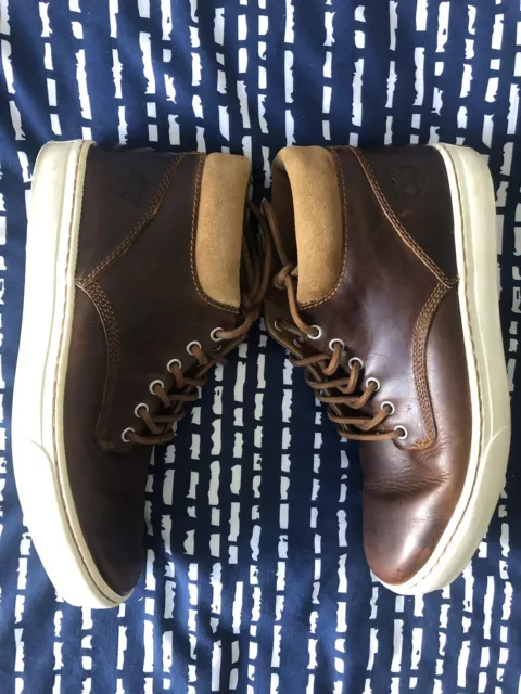 MEN’S TIMBERLAND BROWN Leather Chukka Boots Size 9 Eu 43.5 £12.99 ...